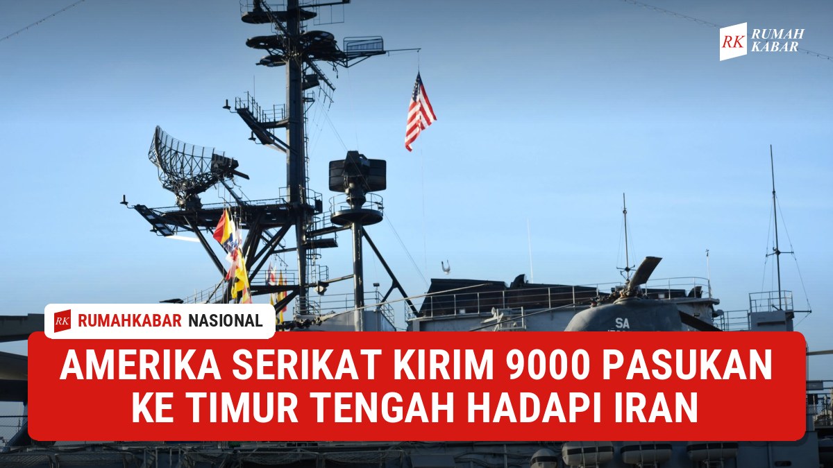 Ilustrasi: kapal induk milik Amerika Serikat yang dikerahkan untuk memperkuat posisi militer di kawasan Timur Tengah