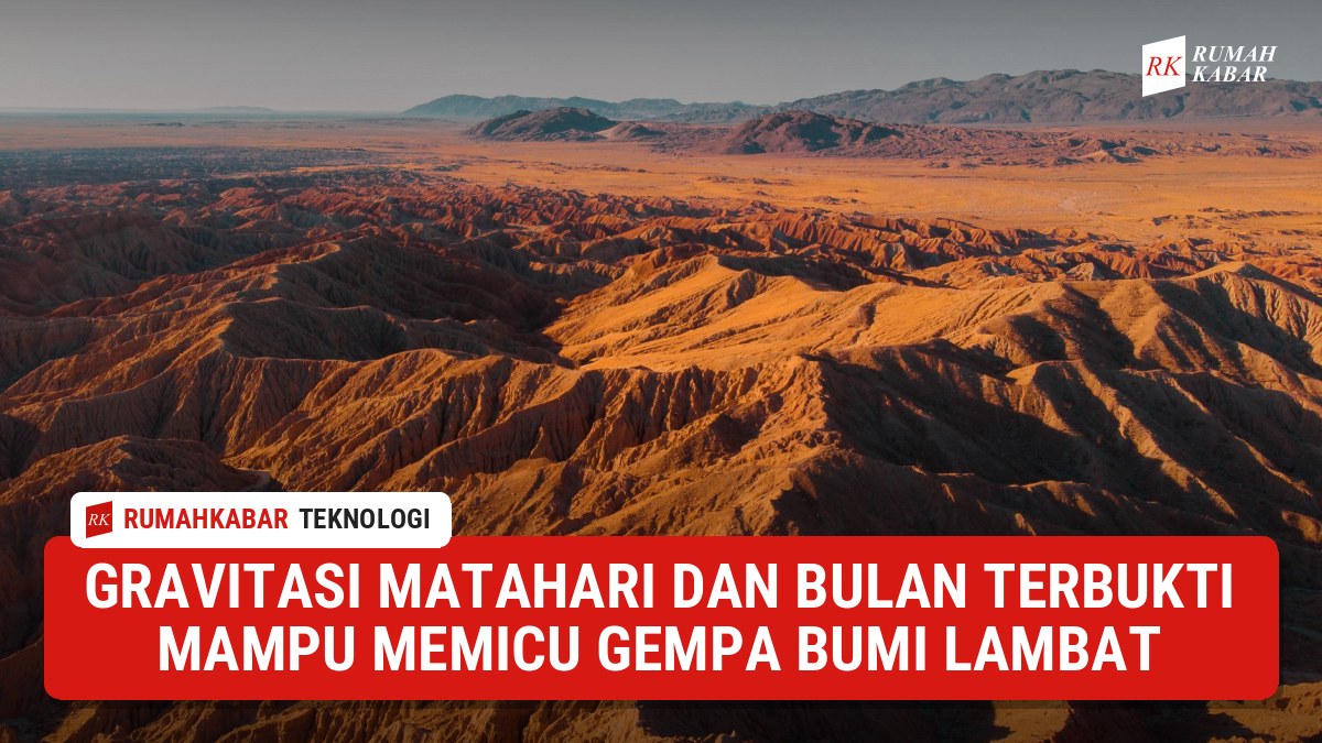 Ilustrasi: Aktivitas gravitasi Matahari dan Bulan memengaruhi daratan dan batuan padat di Bumi melalui fenomena pasang surut lunisolar