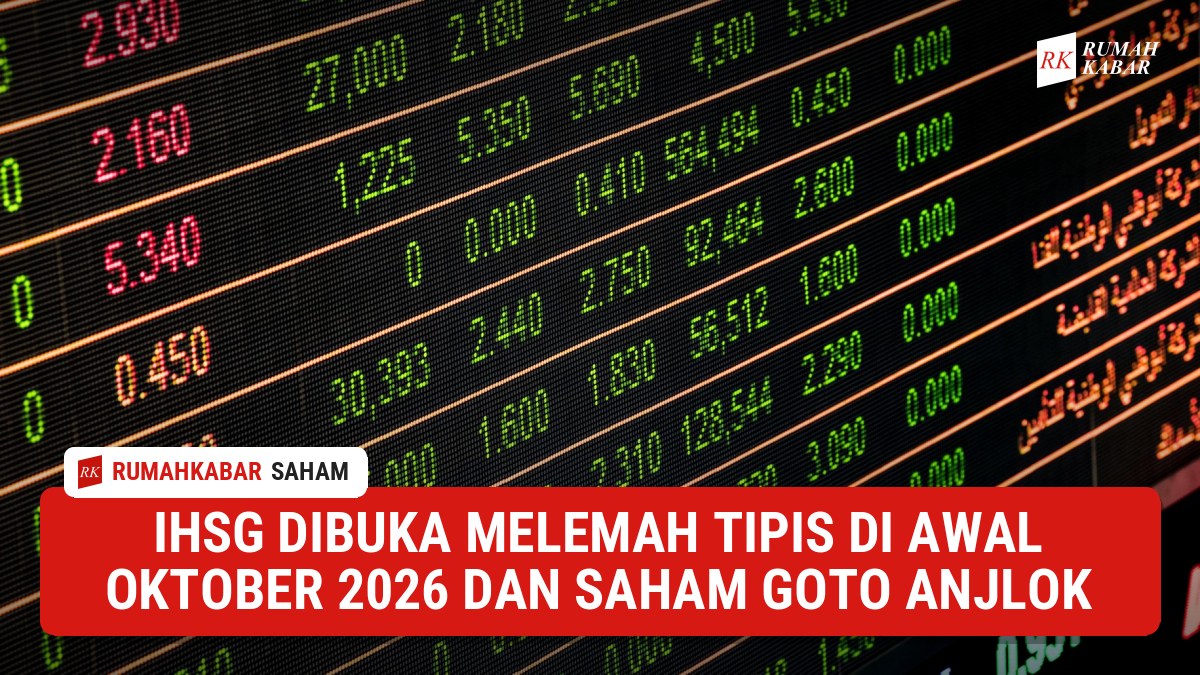 Ilustrasi: IHSG mengalami koreksi tipis pada pembukaan perdagangan di awal Oktober 2026
