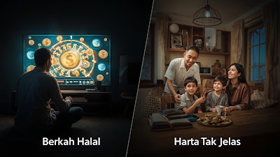 Ternyata Ini Hukum Nafkahi Keluarga dari Judi Slot, Banyak yang Belum Tahu!